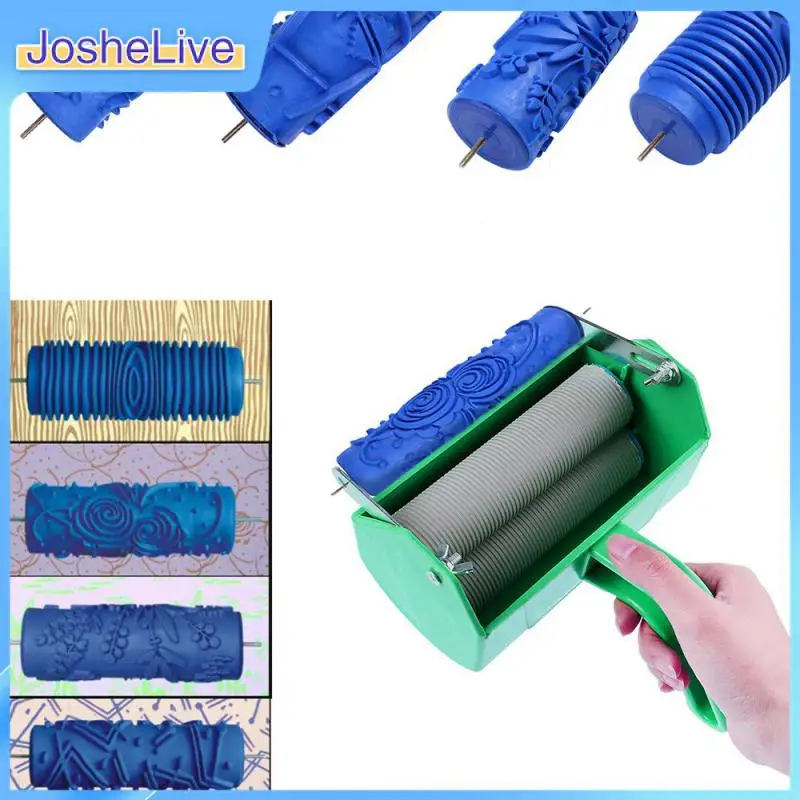 

Paint Brush Wallpaper Roller Printing Machine Flower Pattern Paint Rollers Embossing Wall Texture home Decoration Accessories
