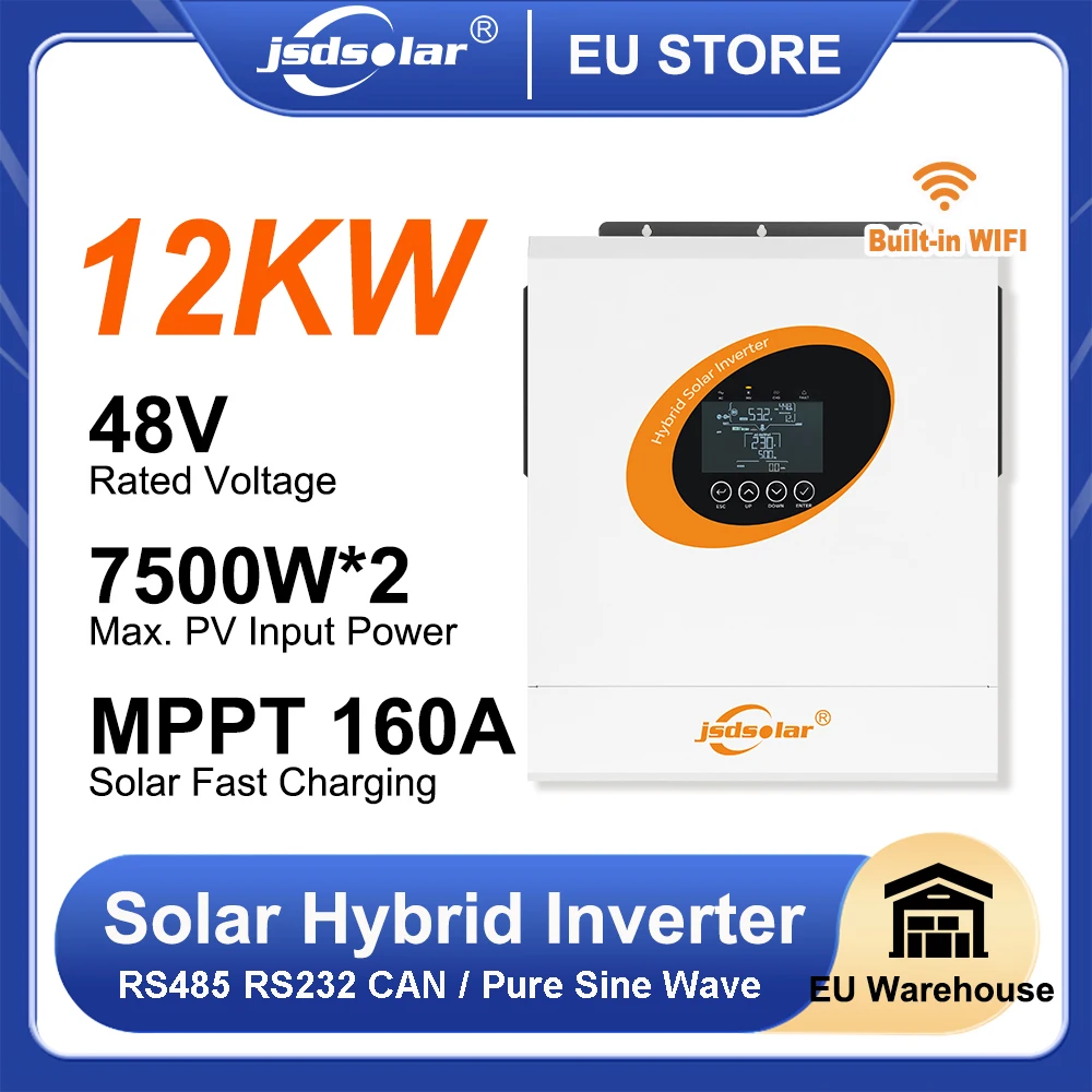 Inwerter solarny 12KW Hybrid Solar Inverter 220VAC z Polski za $362.1 / ~1381zł Inwerter solarny 12KW Hybrid Solar Inverter 220VAC z Polski za $362.1 / ~1381zł