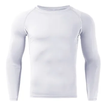 Mens Fitness Long Sleeve Running Sports T Shirt Men Thermal Muscle Athletic Gym Compression Clothes 1
