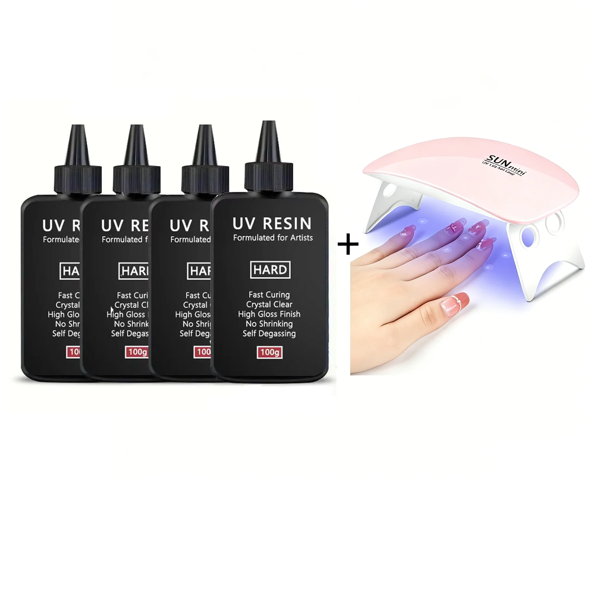 Enhanced Crystal Clear UV Resin - Fast-Curing Transparent Formula for Jewelry Making