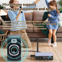 M9/M9Pro Bluetooth Audio Receiver Transmitter DSP Wireless Adapter NFC/AUX/RCA/USB U-Disk/TF/6.5 Mic Karaoke/Coaxial/FM Radio - Image 6