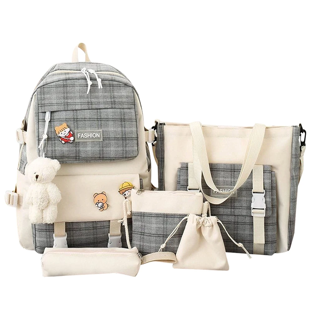5pcs/set Aesthetic Backpack Combo Set 1