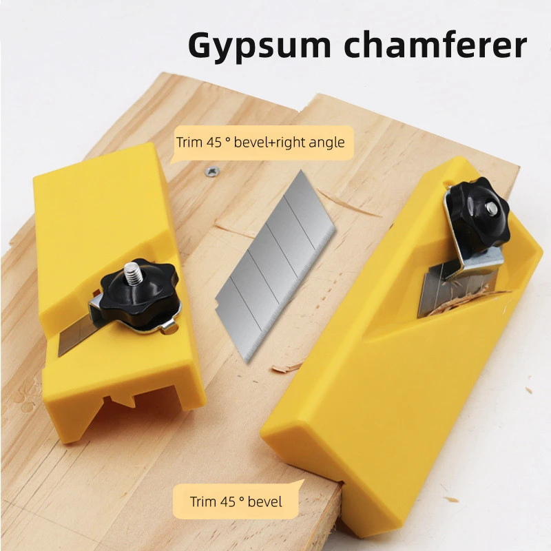45° Chamfer Trimming Cutter Woodworking Board Planer Tool Manual Wood Knife Carpenter Bottom