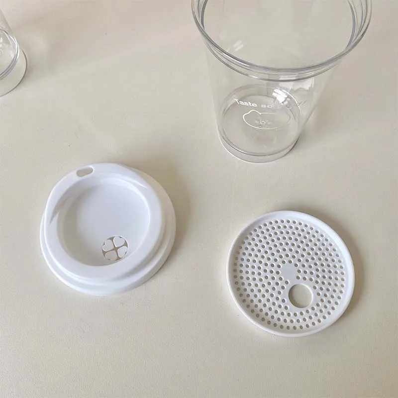 355/473ML Clear Plastic Water Bottle with Straw & Tea Strainer – Transparent Coffee Cup... - SKU PWB12373 - UGI Packaging