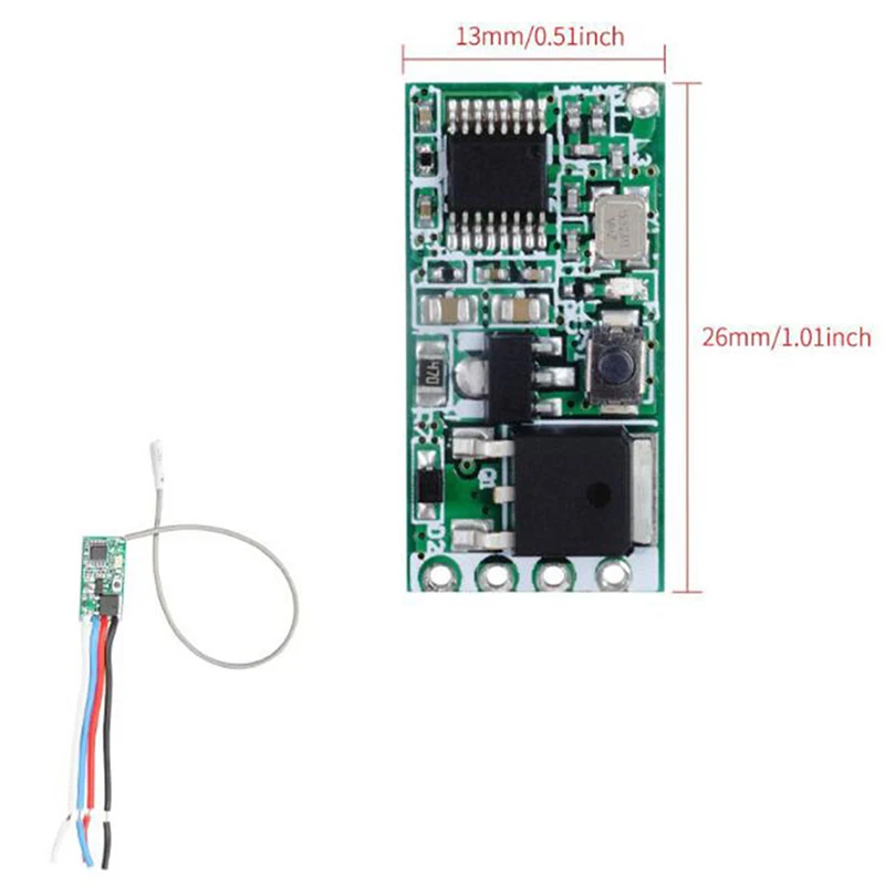 1pc universal diy 433 mhz 1ch rf empfänger drahtlose fernbedienung schalter mikro modul led licht controller dc 3,6 V-24V