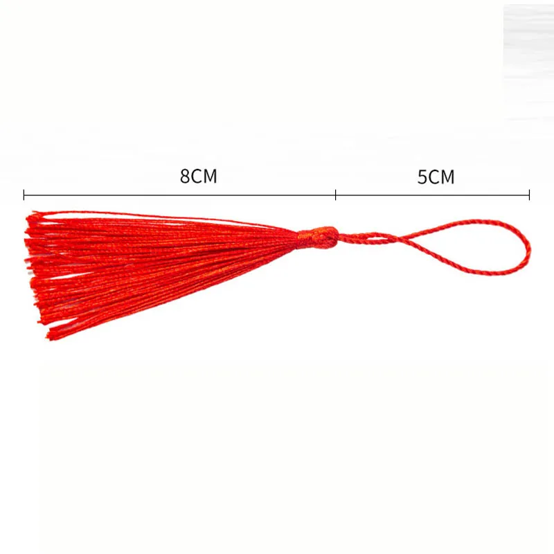 30Pcs 13cm 매달려 밧줄 실크 술 프린지 쥬얼리 만들기 DIY 열쇠 고리 귀걸이 후크 펜던트 장식 Tassels 공예에 대 한