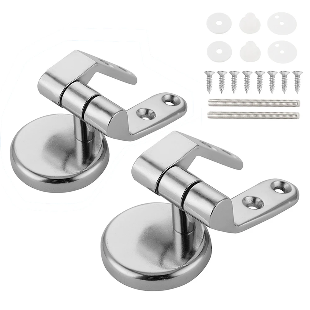 

NewToilet Lid Hinges WC Hinge Premium Universal Durable with Bolts Screw Fittings Toilet Replacement Part for Flush Toilet Cover