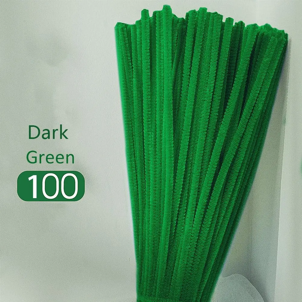 マカロンカラーのファジーワイヤーフラワーブーケ,100個,DIY