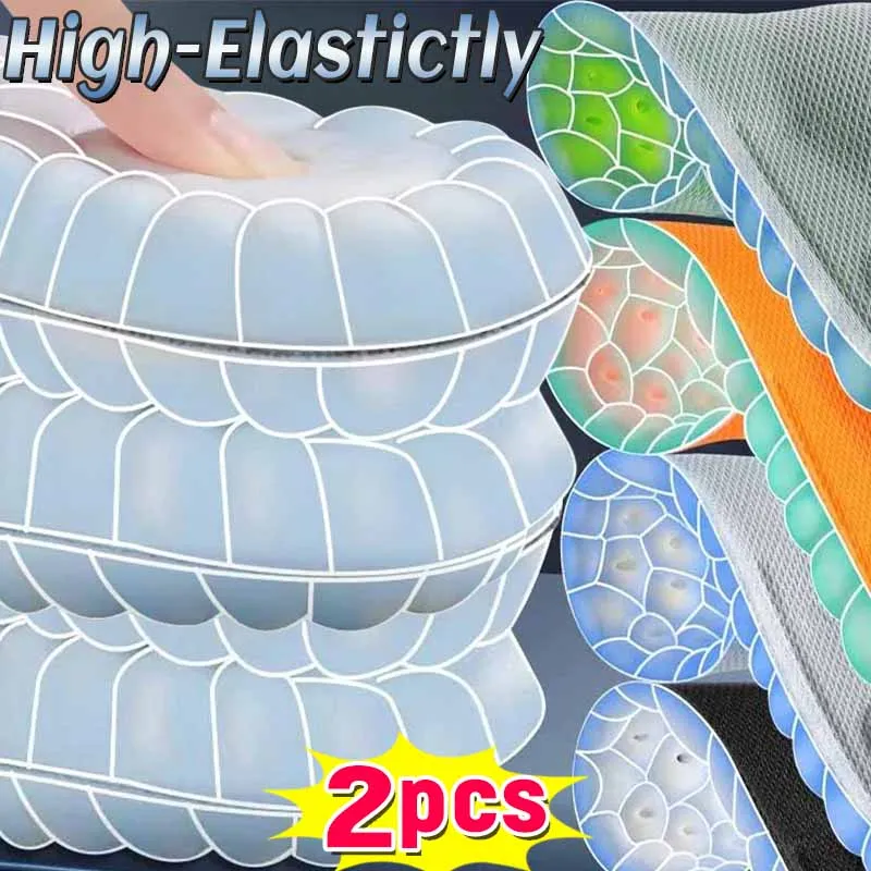 

Массажные 4d-стельки унисекс, Супермягкие ортопедические вставки с поддержкой свода стопы, для бега
