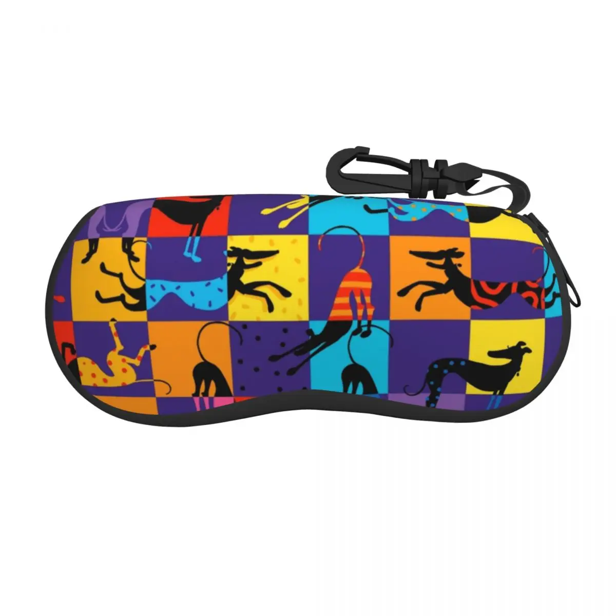 

Hounds Greyhound Dog Shell Eyeglasses Protector Cases Fashion Sunglass Case Animal Pop Art Glasses Pouch