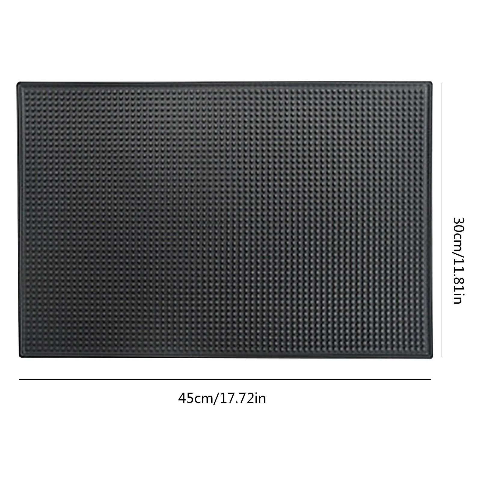 Afdruipmat, Pvc, Mat, Bar, Antislip, Groot, Zwart, Voor De Gootsteen Droogmat Voor Bar Cafe Accessoires 45 X 30 Cm