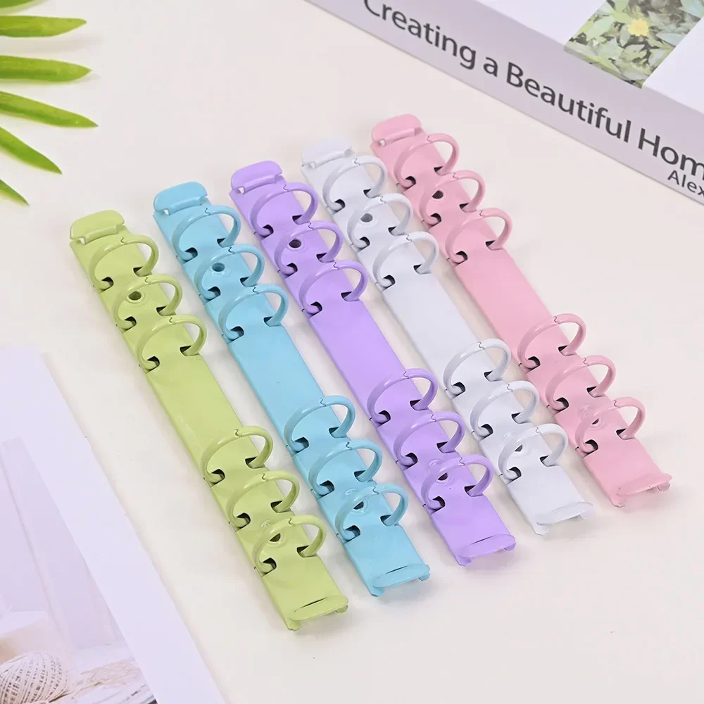 A6 Loose Leaf Binder Notebook 6 Hole Binding Clip Office Stationery Hardware DIY Budget Binder Metal Ring plastic binding rings metal ring binder metal binder ring loose leaf binding coil book binding supplies
