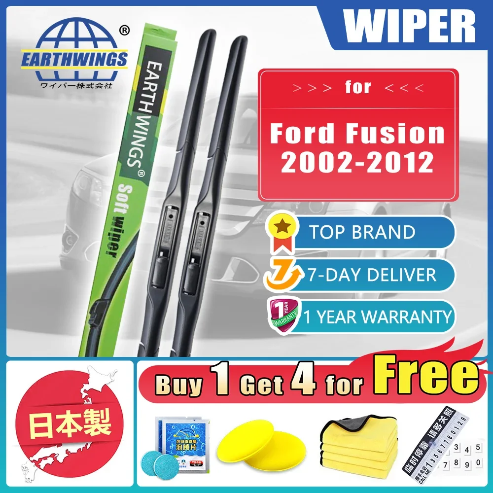

For Ford Fusion 2002~2012 Car Front Wiper Blades Brushes Windscreen Windshield Accessories 2005 2006 2007 2008 2009 2010 2011