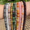 5*8mm Natural Stone Rondelle Beads Tiger Eye Pink Quartz Fluorite Labradorite Beads for Jewelry Making DIY Bracelet 3