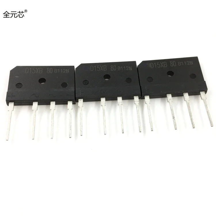 D15XB80 NEW ORIGINAL D15XB60 D15XB100 15A 800V Rectifier device in-line four-pin bridge stack flat bridge