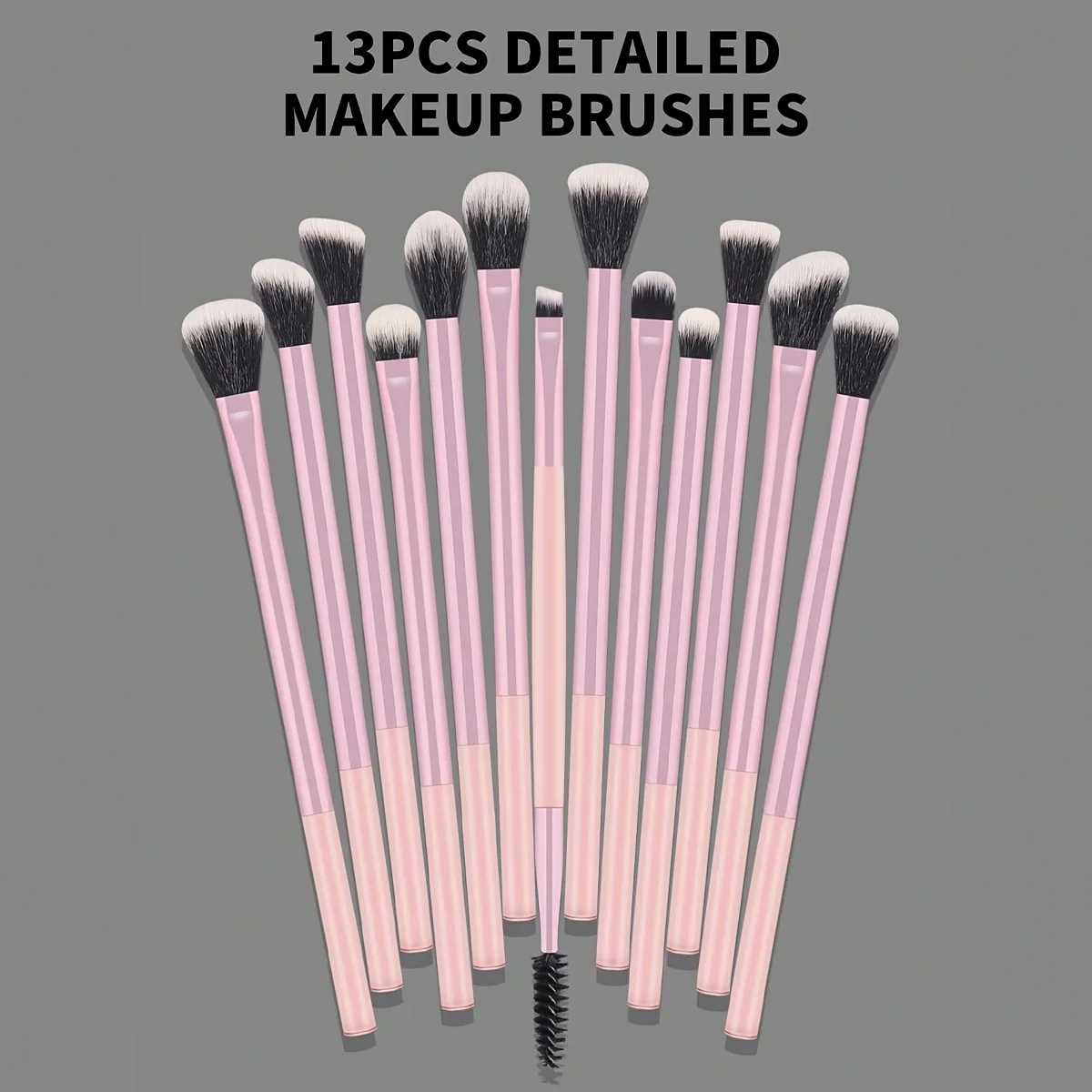 13-Piece Premium Makeup Brush Collection - Complete Face and Eye Brush Set