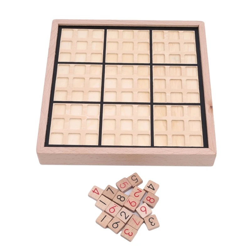 Children High Quality Sudoku Chess Wooden Table Puzzle Game Kids Toy Gift Board Game Memory Puzzle Dinner Party Family Kids 3
