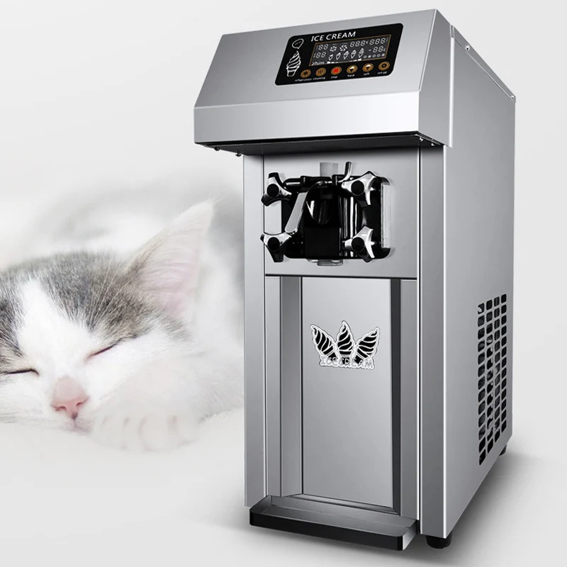 

Small Single Head Soft Ice Cream Machine 12L/H Automatic Digital Display Pre cooling Fresh keeping
