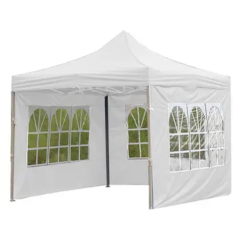 Canopy Side Panel Tent Waterproof Folding Garden Sun Shade Awning with Clear Window Outdoor BBQ 1