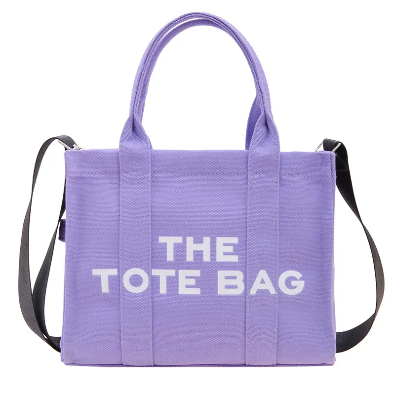 Canvas Bag Letter Single Shoulder Printed Large Capacity New Handbag For Woman Crossbody High-Quality Messenger Versatile Luxury