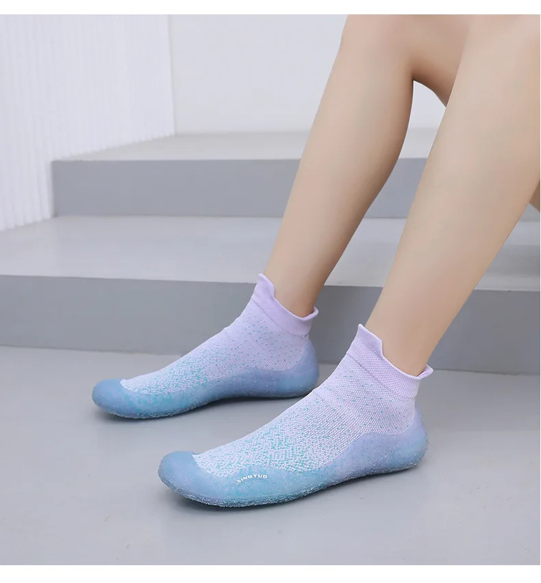 Beach Aqua Wading Water Shoes Children Adult Indoor Fitness Sports Yoga Shoes Lightweight Breathable Non-slip Upstream Sneakers