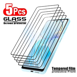 5 - Pack Premium Tempered Glass Screen Protectors - Enhanced HD Clarity and Protection for V20 Pro (Black)