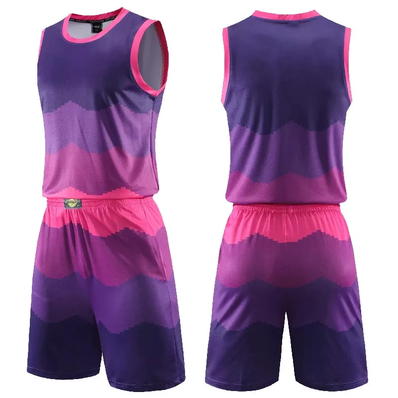 New Men&lsquo;s Basketball Jerseys Set Sports Tracksuits Clothes Kids Youth Training Basketball Uniforms Kit College Sportswear