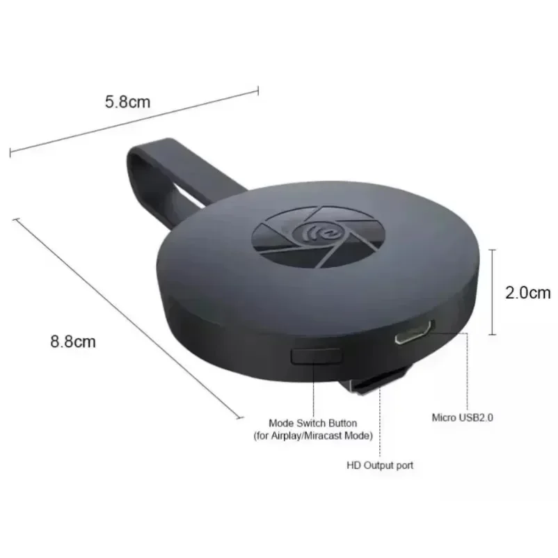 Miracast Dongle HDMI-Compatible 1080P For MiraScreen Display Anycast Wifi Portable Compatible For TV Android Ios Mirror Screen