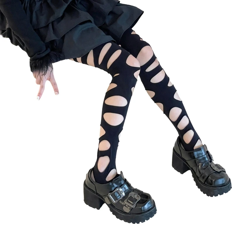 

Women's Tattered Tights Stockings Sexy High Waist Tights Pantyhose Leggings