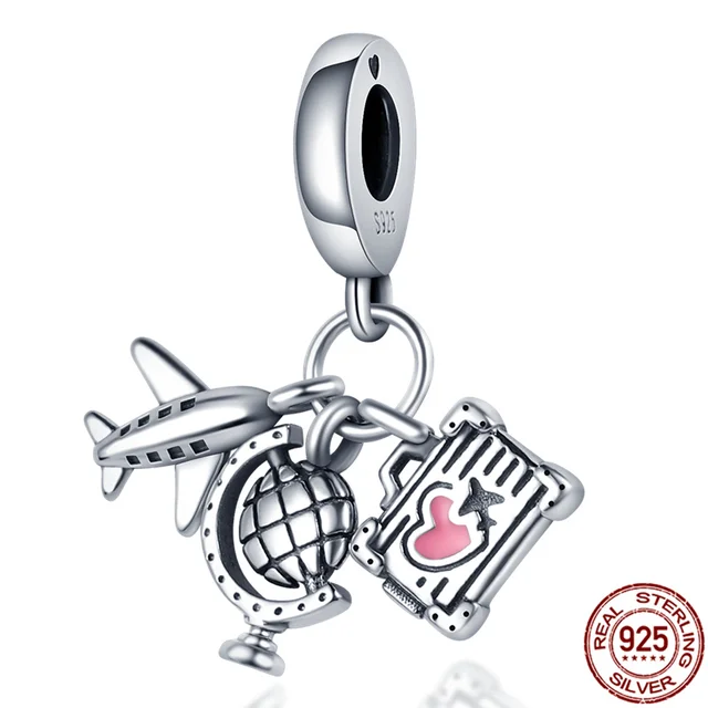 plata charms of ley 925 original Fits original pandora bracelet 925 silver women pendant jewelry galaxy starry sky charms beads CMS1688