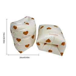 Inflatable Double Air Bag Pool Arm Floaters - PVC Printed Swimming Accessories (Love)