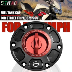 Motorcycle Fuel Tank Cap For Triumph Speed Triple 955I Street Triple 675 R 765 Daytona 675 Tiger 1050 800 Gas Oil Cover Aluminum