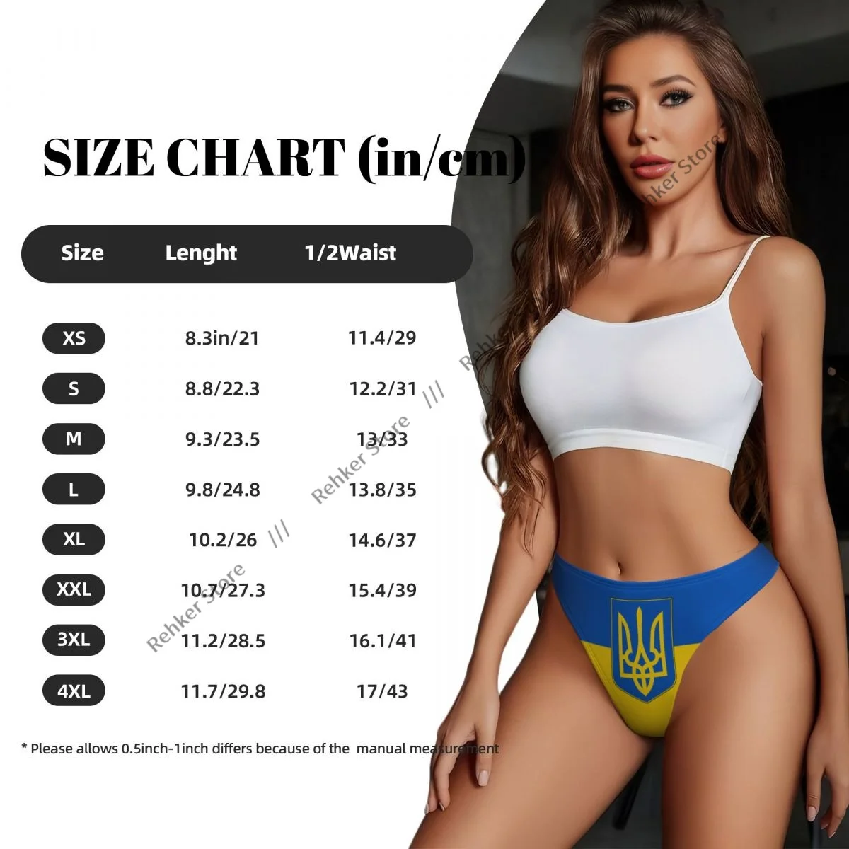 Women's Panties Flag Of Ukraine Underwear Sexy Thongs Lingerie G-Strings