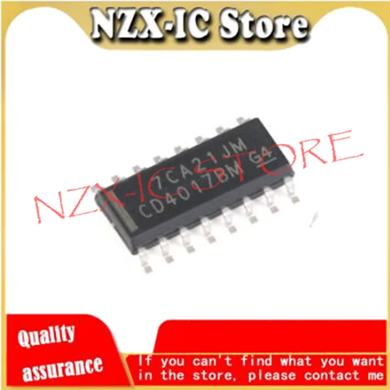 

5PCS/LOT Original genuine CD4017BM96 SOIC-16 10 decoded output CMOS decimal counter