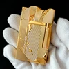 Cigarette Smoking Gas Lighters Cool Gold Sleep Mermaid Pattern Vintage Lighter Classic Sound Metal Lighters Fire Men Collection 1
