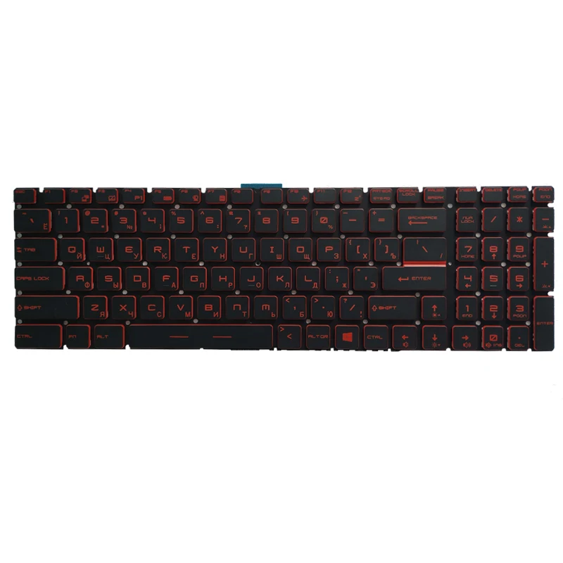 Teclado Portátil Russo us Espanhol Latim para Msi Gv62 8rc 8re Gv62vr 7rd Gv72 7re Gv72vr Gl63 8re Gl63 9sd Gl63 9se Novo