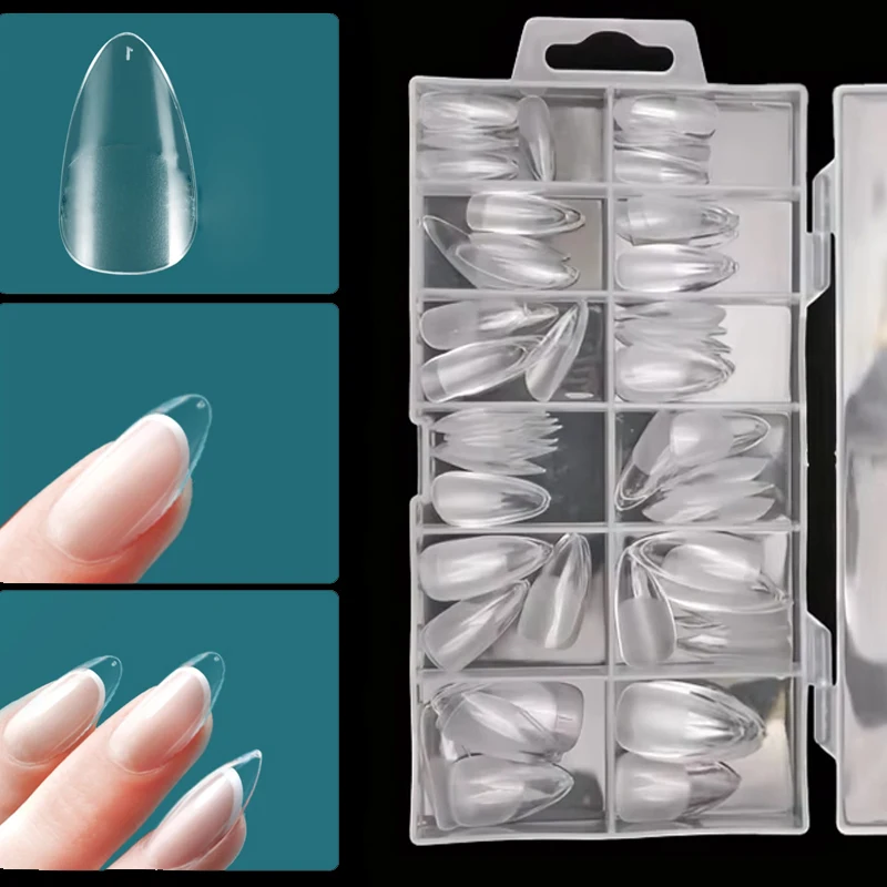 네일팝 소프트 젤 팁 네일 아크릴 재질 짧고 중간 길이 인조 손톱 캡슐 액세서리..