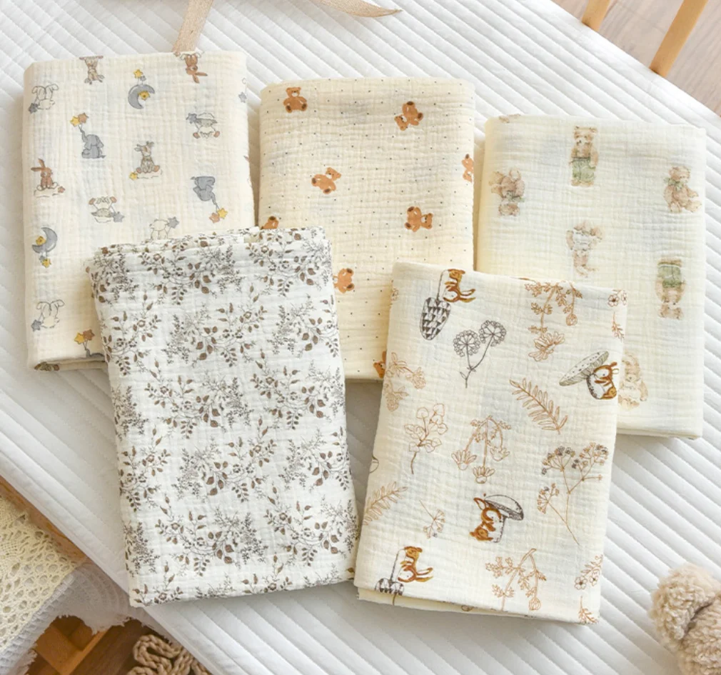 Baby Muslin Swaddle Blanket Newborn Baby Blanket For Boys Girls Infant Receiving Cotton Soft Wrap Crib Quilt Stuff