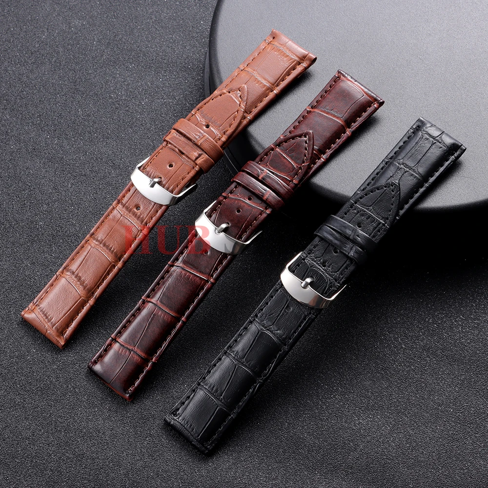 Premium Leather Watchband - Universal Soft Sport Strap Replacement