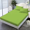 1pc Simple Solid Color Fitted Sheet Nordic Mattress Cover Plush bed sheet Winter Warm Elastic Soft Bed Sheet With Elastic Band 3