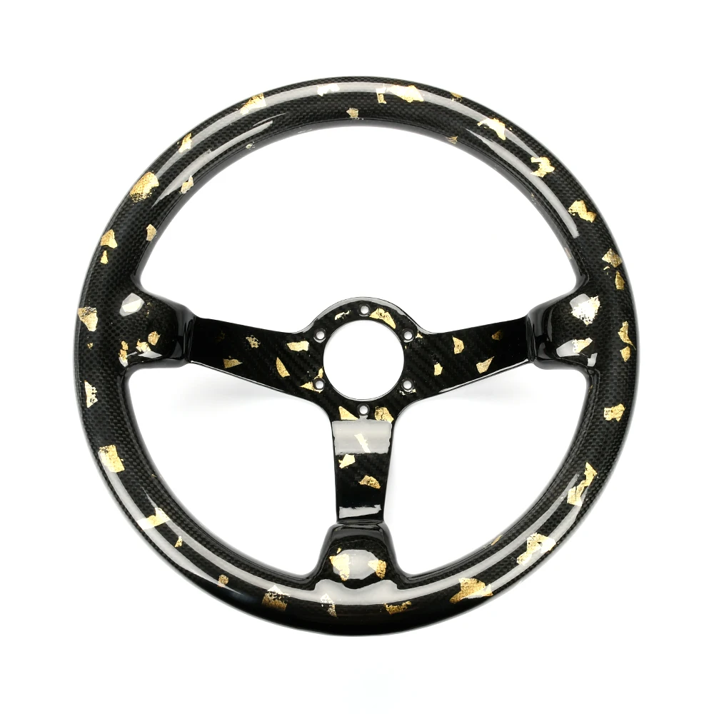 

Customize Universal 100% Real Racing carbon fiber Car Interior Forging pattern steering wheel