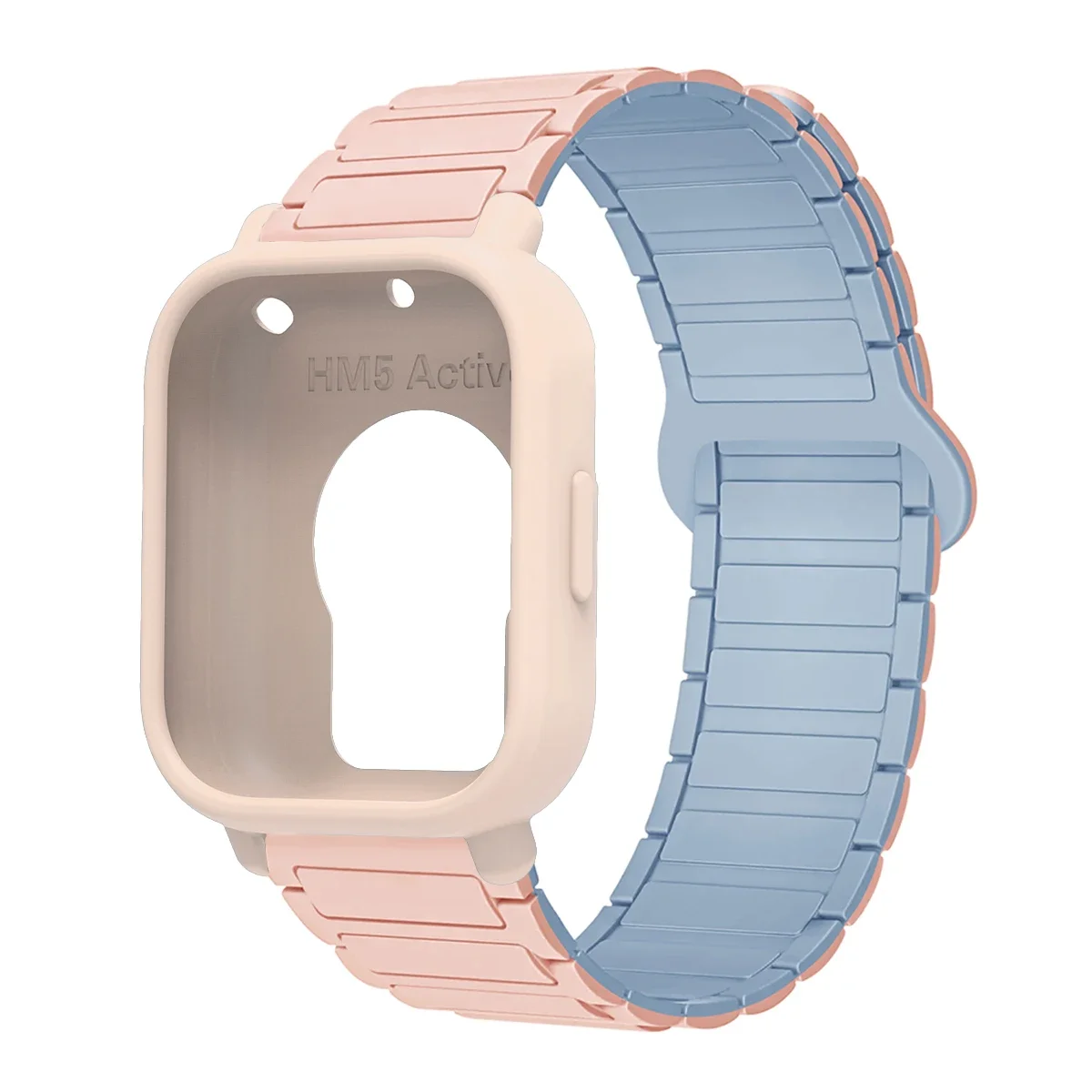 Enhanced Protective Case with Silicone Strap and Magnetic Sports Bands - Full Cover Screen TPU Soft Shell