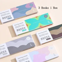 3 шт. мини-книга для рисования, квадратный акварельный альбом для рисования, плотная бумага, 3 книги, бумага для рисования, работа, расслабляющие товары для рукоделия — изображение 4