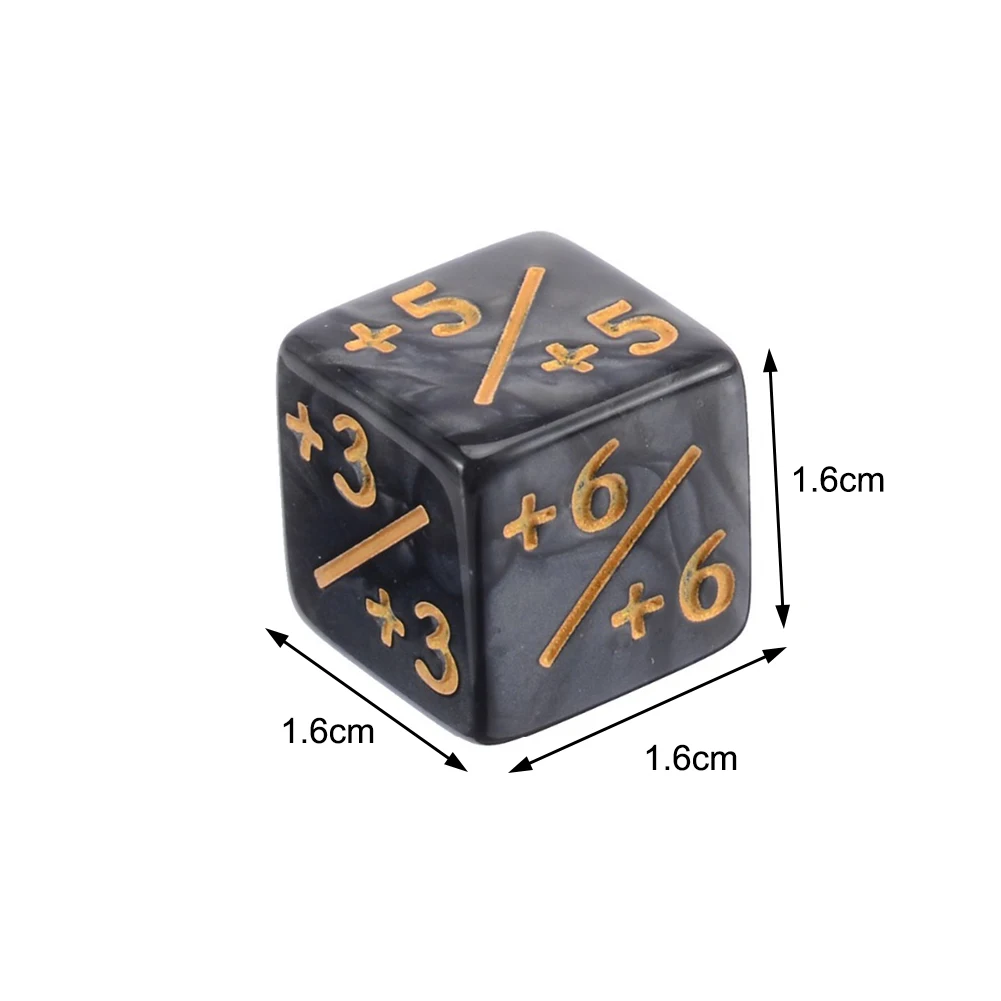 10 Pieces 6 Sided Counters Dice Toy Compatible with CCG/Card Counters Token Dice Card Gaming for Board Game puzzle toys
