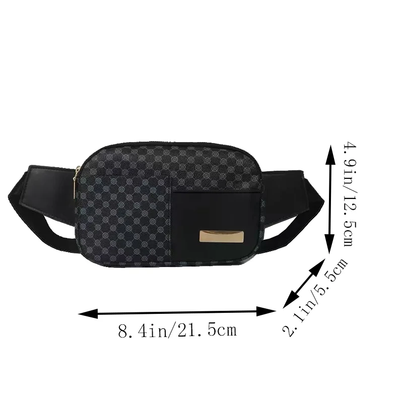 Neutral Color Padded Waist Bag for Travel and Business