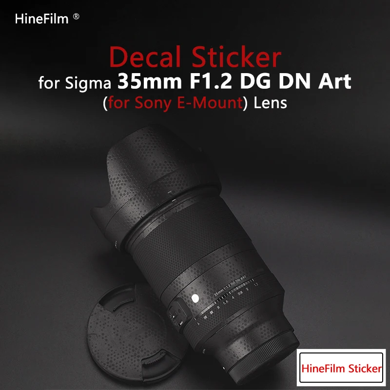 Sigma Art 35 1.2 Lens Premium Decal Skin Per Sigma 35Mm F1.2 Dg Dn Art (Per Sony E Mount) Adesivo Protettivo Pellicola Antigraffio
