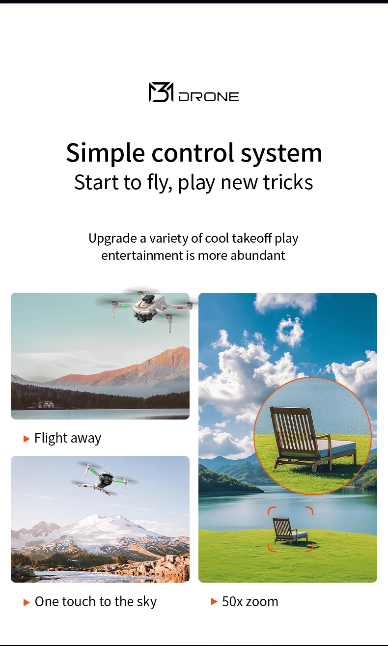 New M3 Drones 8K Brushed APP Mobile Phone Control Battery Life Time OF About 12 Minutes Positioning With Optical Flow Toys Gifts