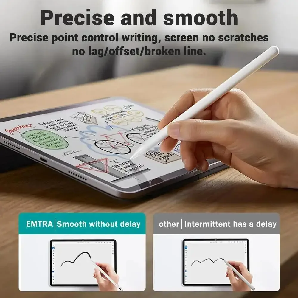 Advanced Stylus Pen with Palm Rejection and Power Display