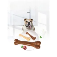 Unbreakable Dog Chew Bone Toy Natural Rubber Puppy Teething Relief Certified Non-Toxic Dental Cleaning Small/Medium/Large Dogs 2