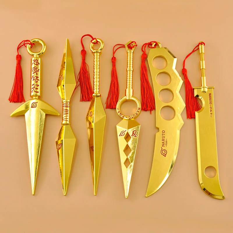 

Cartoon Halloween 22cm Cosplay Night Light Weapon Gold Model Ornament Ninja Props